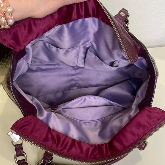 Coach Tribeca Double Strap Patent Leather Tote Shoulder Bag 14123‎ Authentic - Picture 8 of 16